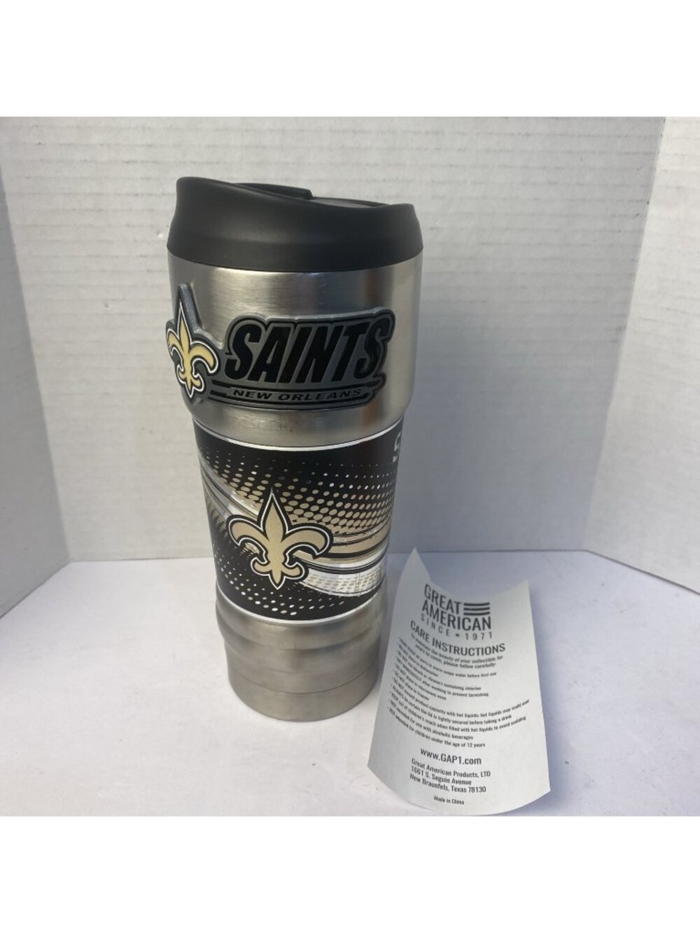 NFL New Orleans Saints 18oz Travel Tumbler - Great American Products